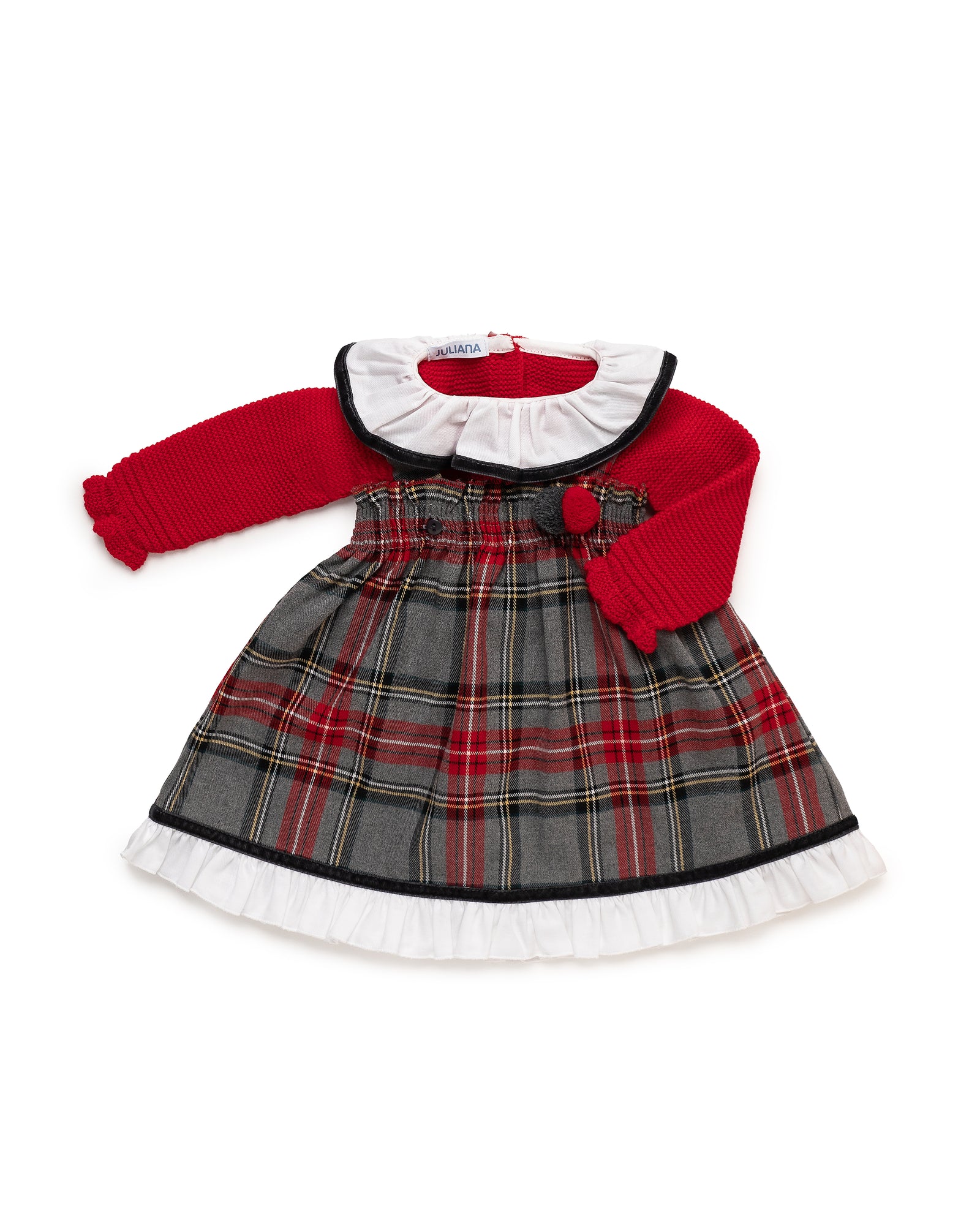 25656 Abito scamiciato a quadri con maglione Juliana - immagine 1