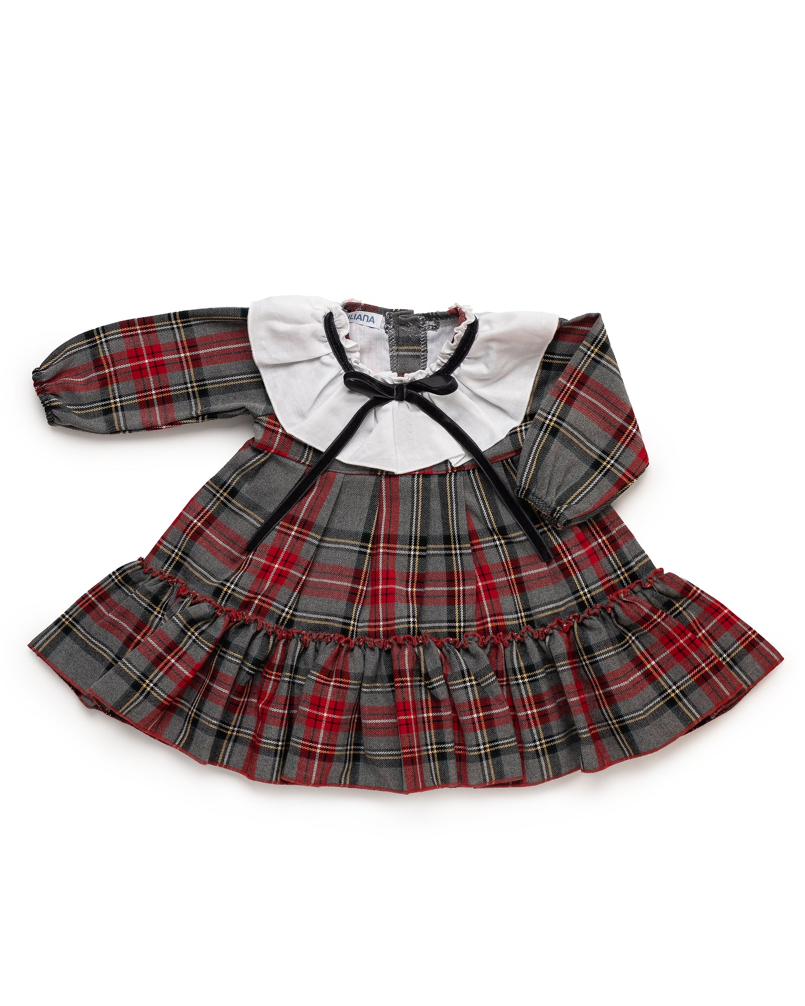 25658 Abito Tartan con fiocco Juliana - immagine 1